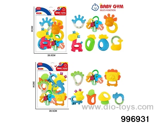 Baby ring gum in 10pcs PP bag with header