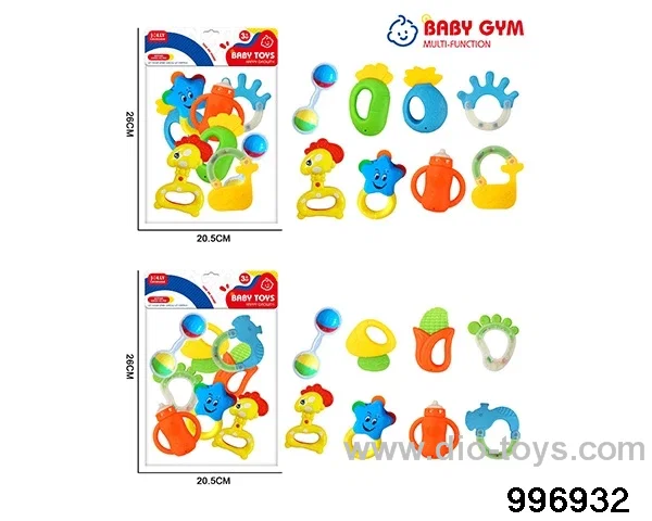 Baby ring gum in 10pcs PP bag with header