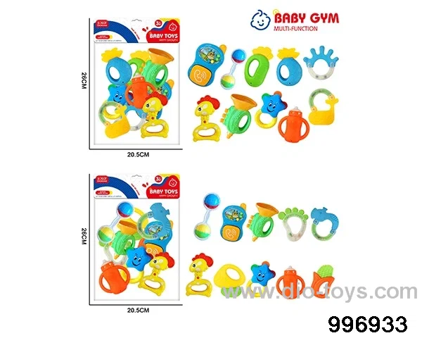 Baby ring gum in 10pcs PP bag with header
