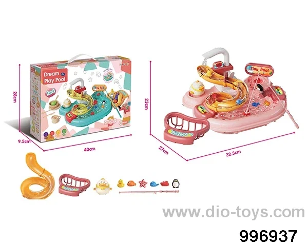 Electric water outlet children's water park toys in color box