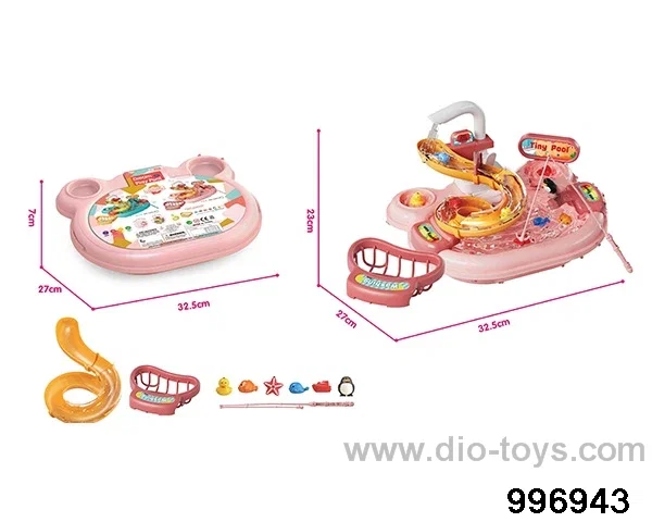 Electric water outlet children's water park toys in paper card