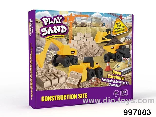 space sand play set in color box