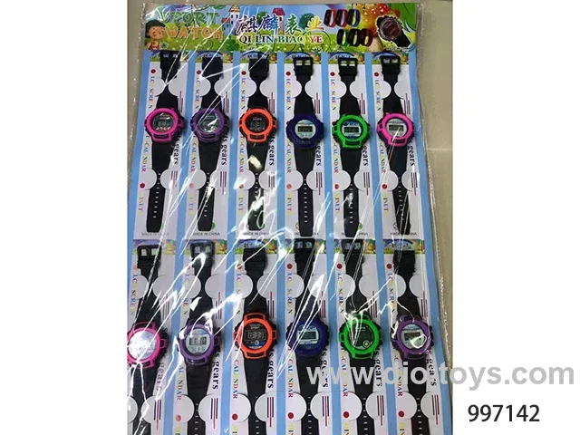 12PCS watch in hang card