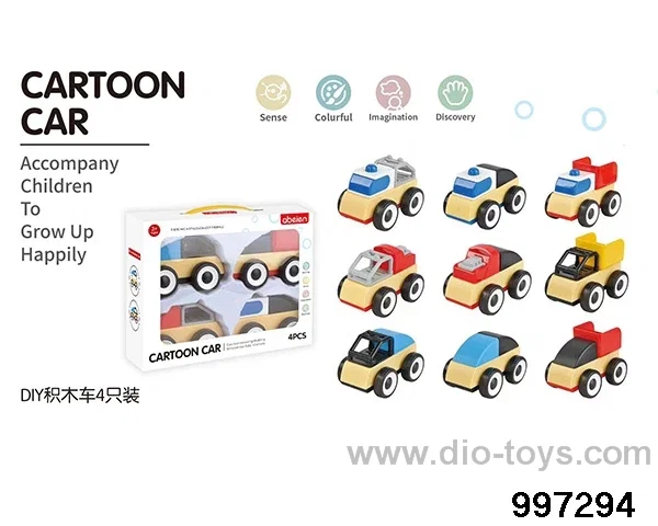 DIY block car in window box