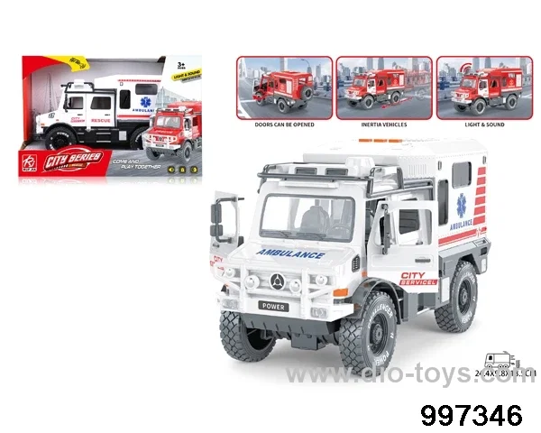 friction ambulance with light/sound