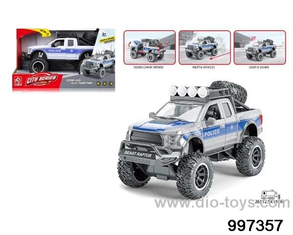 friction police car with light/sound