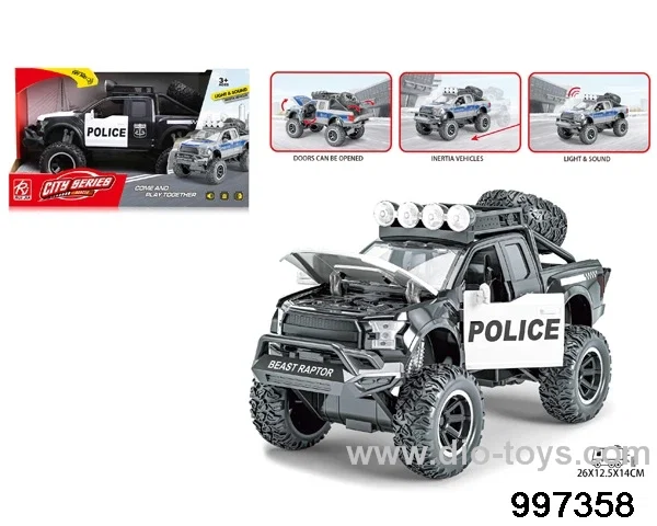 friction police car with light/sound