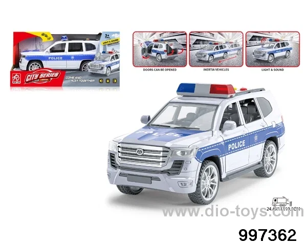 friction police car with light/sound