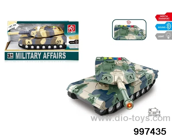 1:16 friction tank with light/sound