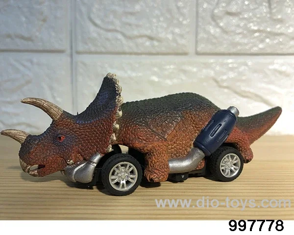 Dinosaur return sports car - Triceratops in opp bag