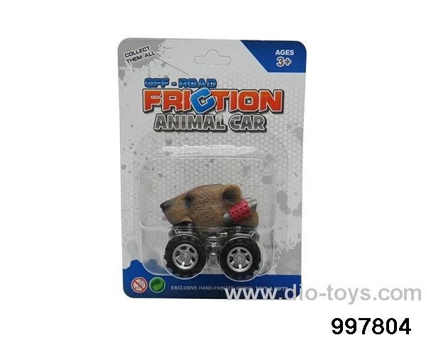 Inertia/Return Animal Cart - Brown Bear in Blister card