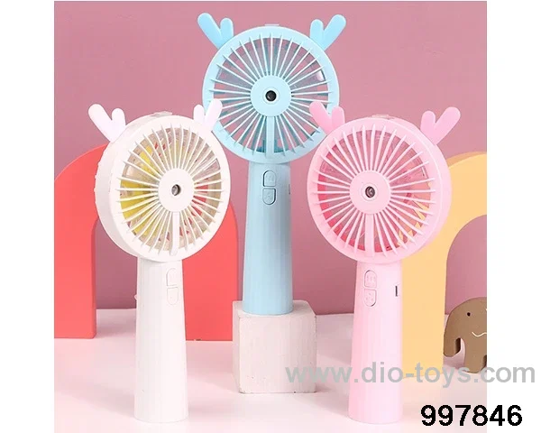 Cartoon cute deer water replenisher spray fan in color box