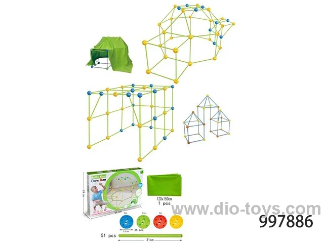 building bean tent in color box