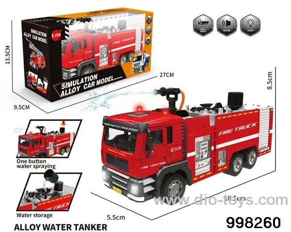 1:24 pull back alloy car with light/sound