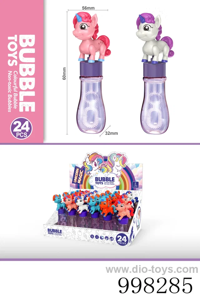 Pony Bubble Stick -1 model 4 color mixed pack-24 pcs / display box