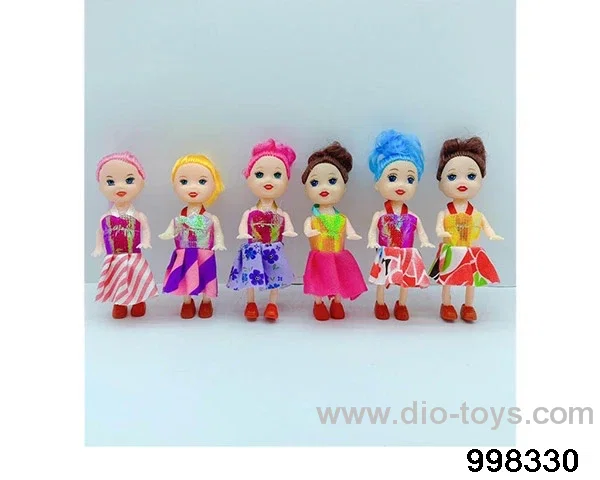 Three inch and a half full-size Kelly dolls in opp bag