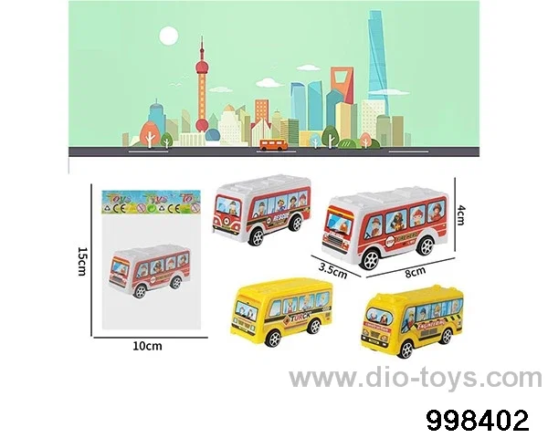 Four Warrior solid color buses in 2-color mixed package in opp bag
