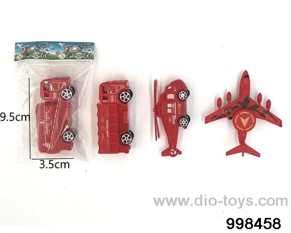 Huili fire truck, aircraft 4 mixed installation in opp bag