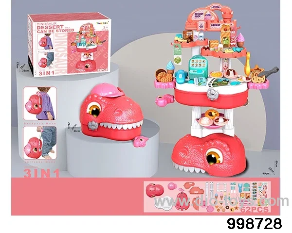 Dinosaur dessert table in color box
