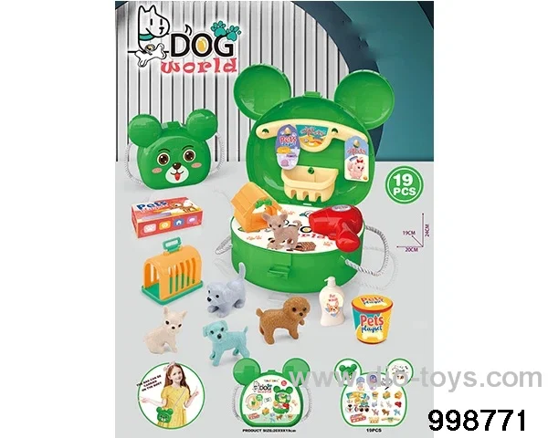 Pet shoulder bag in paper card