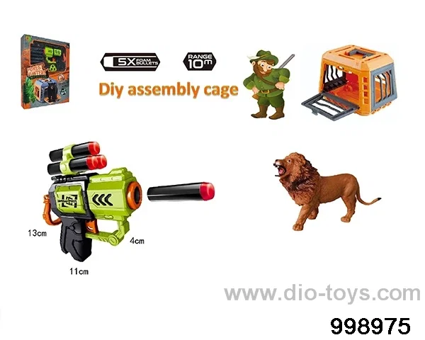 Lion Hunting in Gunfight in window box