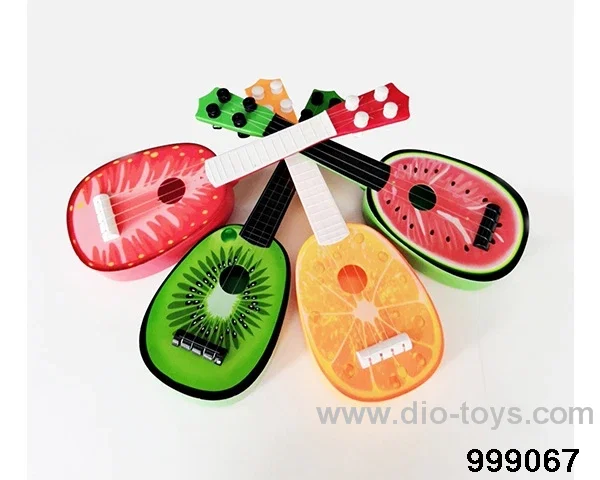 Cartoon fruit four-string guitar in opp bag
