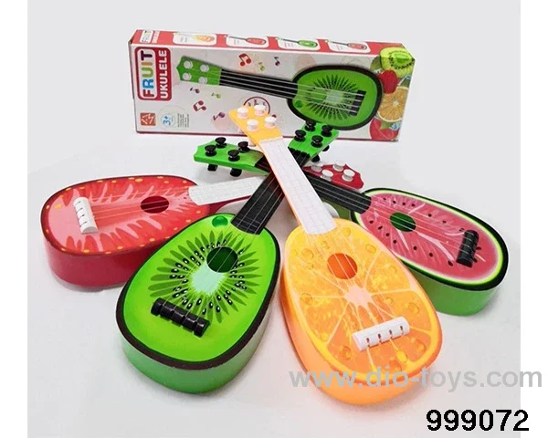 Cartoon fruit four-string guitar in color box