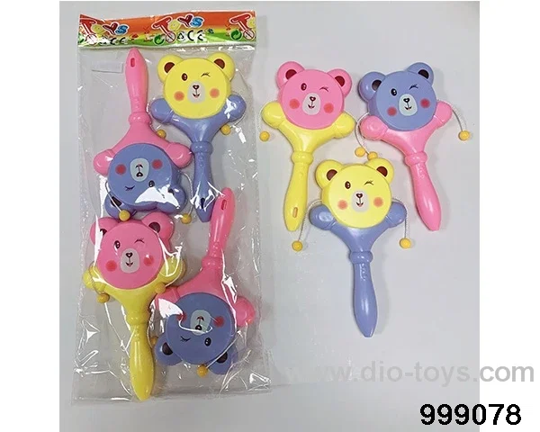 Cartoon rattle in opp bag