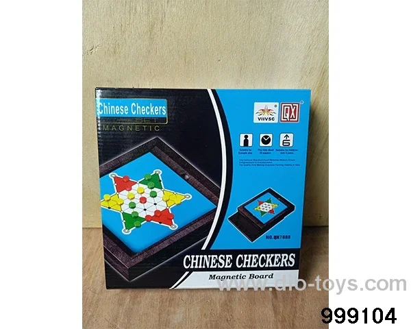 Magnetic Chinese checkers in color box