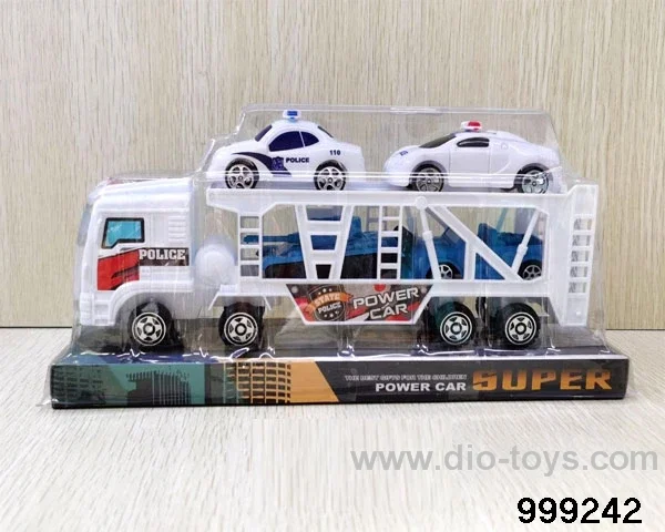 Inertia tractor police car (with 4 scooters)