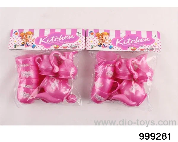 Pearlescent tableware in PVC bag