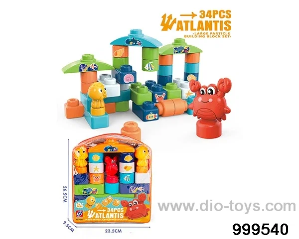 34pcs building block