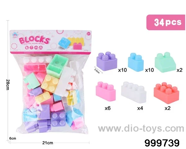 34pcs building block